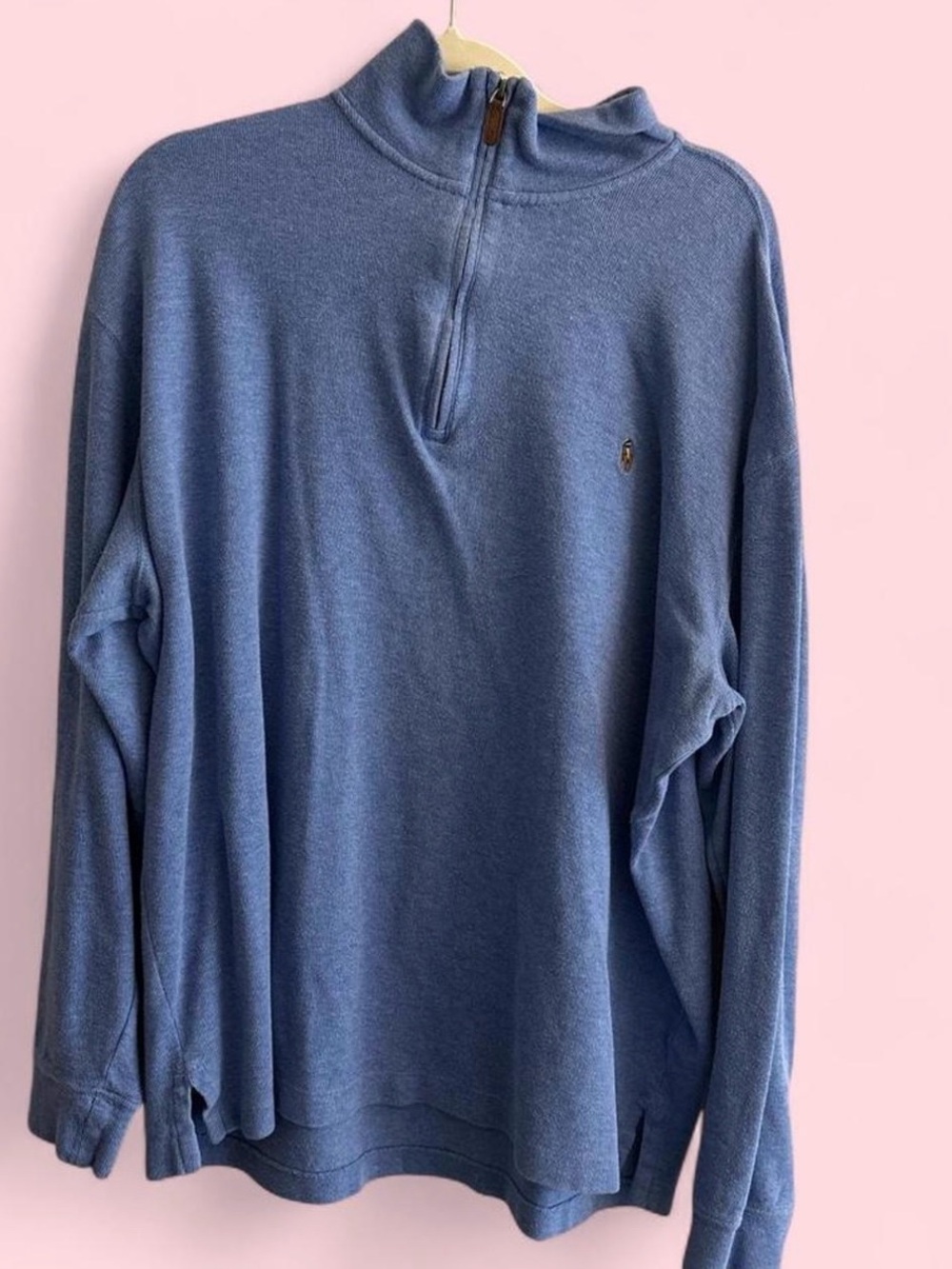 Ralph Lauren Light Blue Half-Zip Sweater